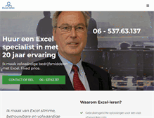 Tablet Screenshot of excel-leren.nl